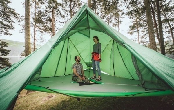 Надувной плот - подвесной гамак