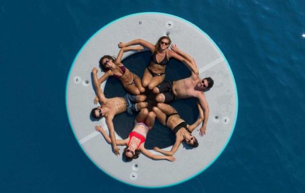 Надувной круглый плот XL